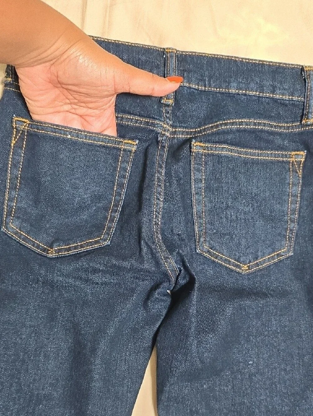 GAP Dark Blue Kids' Stretch Straight-Leg Jeans